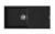 StrongSinks S3 Sink granite Zala 1000,dim. 1000x500 mm,with draining board,black