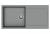 StrongSinks S3 Sink granite Zala 1000, dim.1000x500 mm, with draining board,gray
