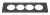 LEGRAND DisqIn frame, 8 modules, black