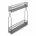 StrongWire double basket side150mm dark grey