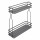 StrongWire double side basket 200mm dark gray alone
