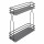 StrongWire double basket side200mm dark grey