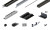 HAWA 31517 Folding Concepta III 20/25 Guide Set for 3 wings, right, silver