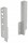 HETTICH 9121844 Arcitech back clip 186 P silver