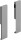 HETTICH 9123092 ArciTech connector set for inner drawer front 218mm silver